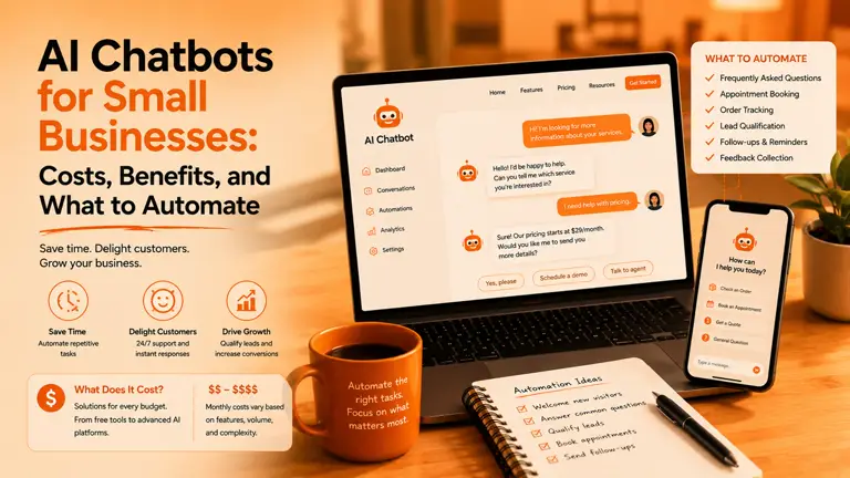 AI Chatbots for Small Businesses: Costs, Benefits, and What to Automate