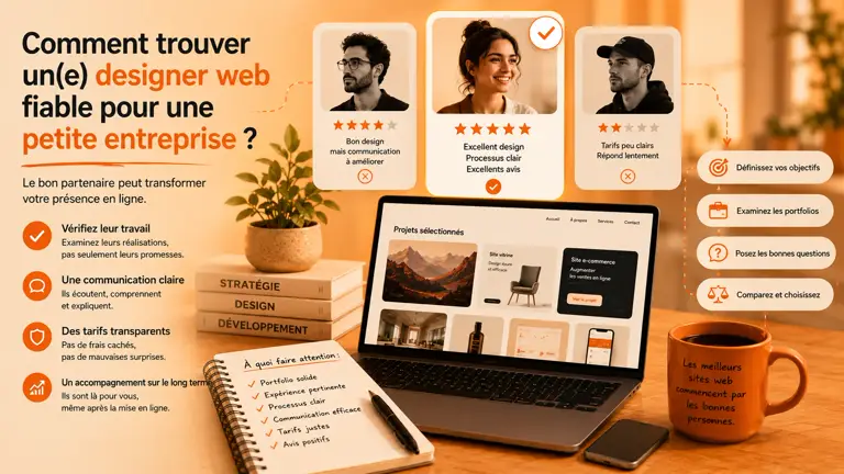 Comment Trouver un Web Designer Fiable pour une Petite Entreprise