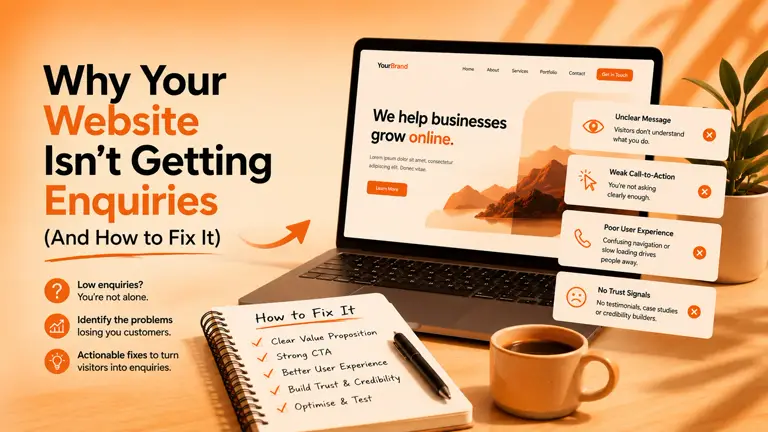 Why Your Website Isn't Getting Enquiries (And How to Fix It)