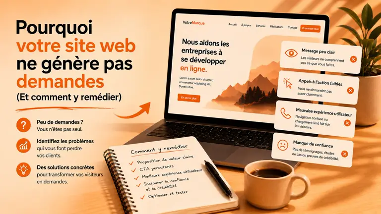 Pourquoi Votre Site ne Génère Pas de Demandes (Et Comment Corriger)