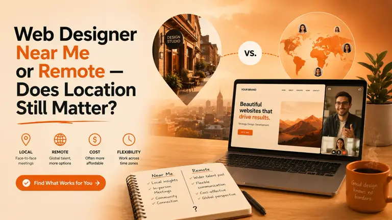 Web Designer Near Me or Remote — Does Location Still Matter?