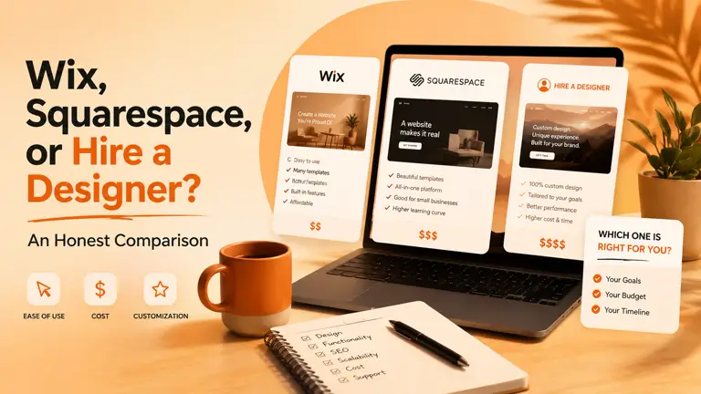 Wix, Squarespace, or Hire a Designer? An Honest Comparison
