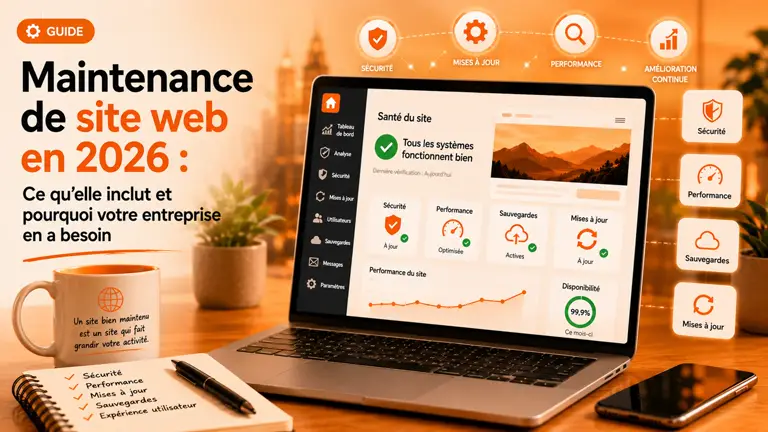 Maintenance de site web en 2026 : ce qu’elle comprend et pourquoi elle est indispensable