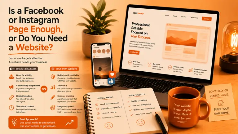 Is a Facebook or Instagram Page Enough, or Do You Need a Website?